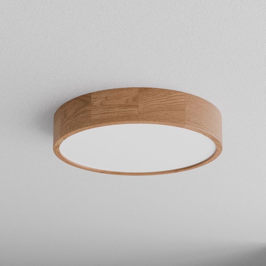 Iluminação de teto de casa de banho CLEO 4xE27/24W/230V IP54 diâmetro 47,5 cm carvalho