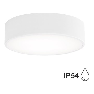 Iluminação de teto de casa de banho com sensor CLEO 2xE27/24W/230V d. 30 cm branco IP54