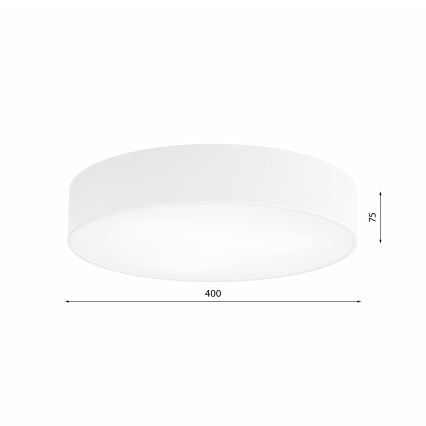 Iluminação de teto de casa de banho com sensor CLEO 3xE27/24W/230V d. 40 cm branco IP54