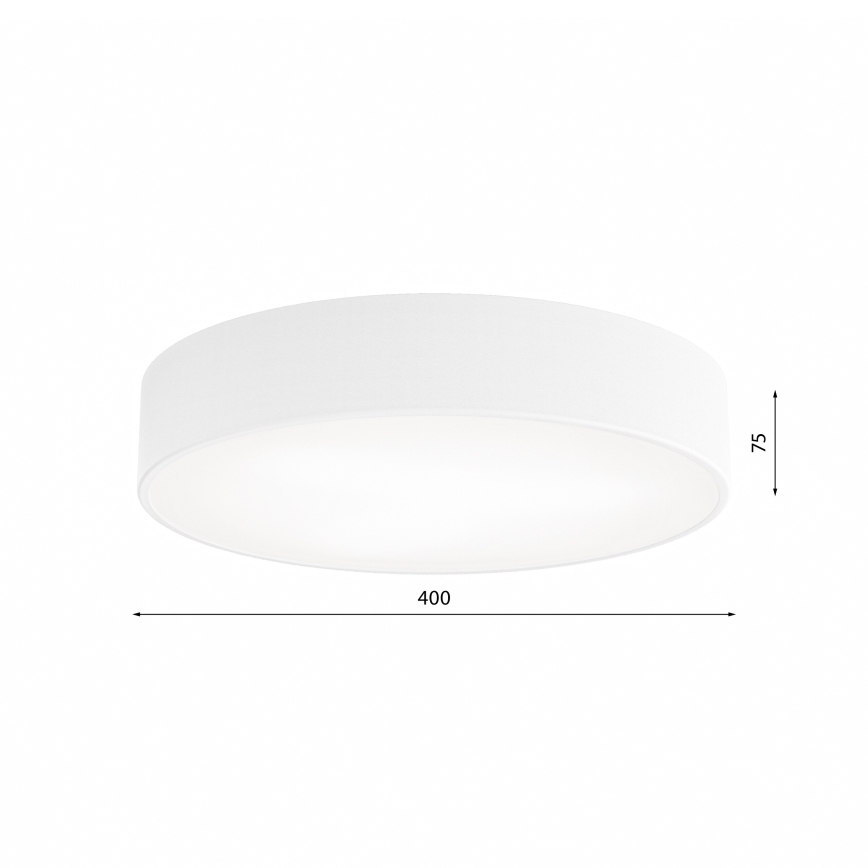 Iluminação de teto de casa de banho com sensor CLEO 3xE27/24W/230V d. 40 cm branco IP54