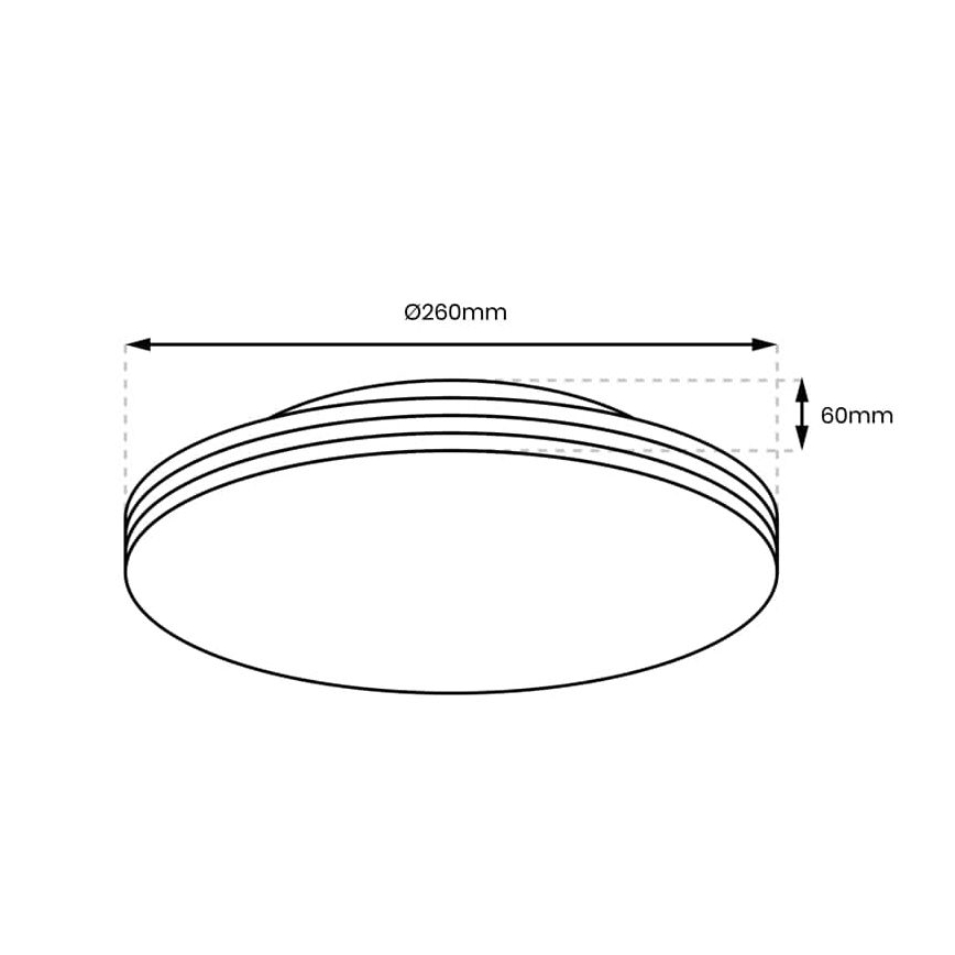 Iluminação de teto de casa de banho LED BEVER LED/10W/230V 4000K diâmetro 26 cm IP44