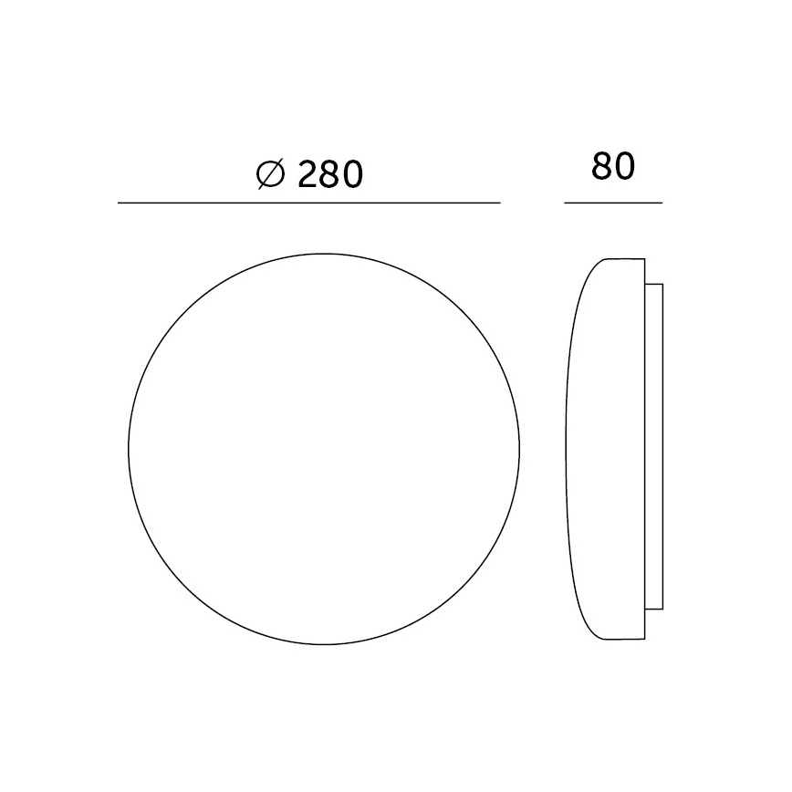 Iluminação de teto de casa de banho LED com sensor SOFI LX LED/13W/230V IP44 diâmetro 28 cm