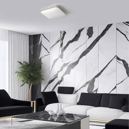Iluminação de teto de casa de banho LED DABAR LED/17W/230V 4000K 33x33 cm IP44