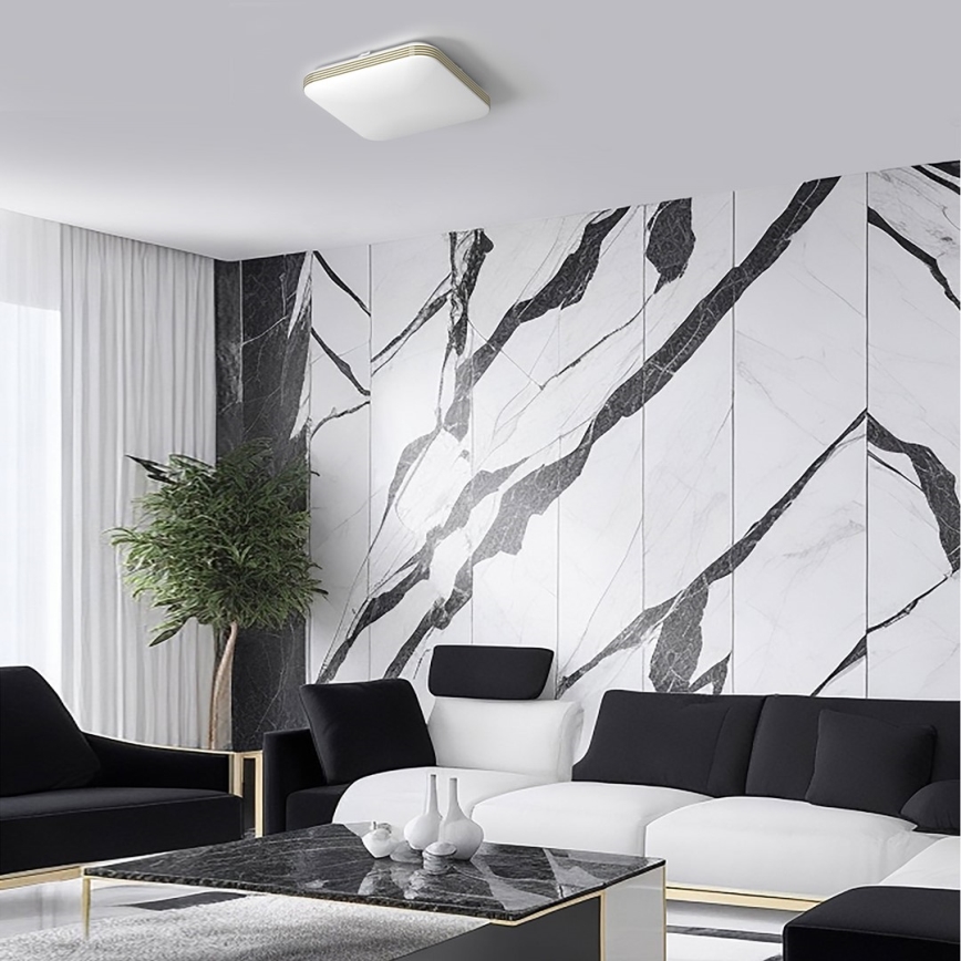 Iluminação de teto de casa de banho LED DABAR LED/17W/230V 4000K 33x33 cm IP44