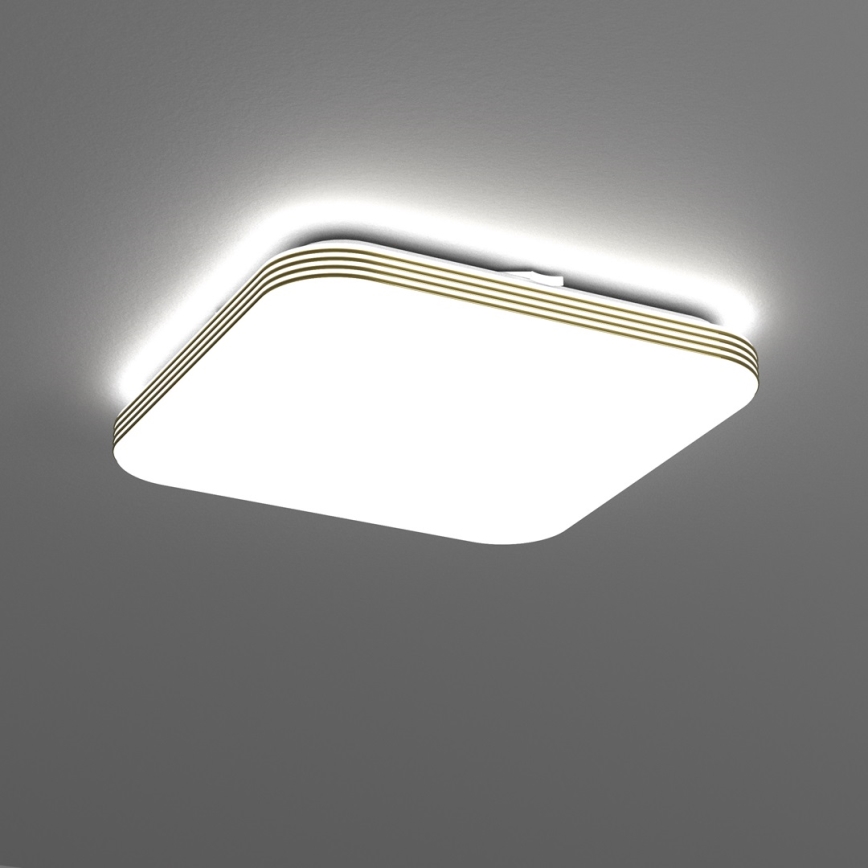 Iluminação de teto de casa de banho LED DABAR LED/17W/230V 4000K 33x33 cm IP44