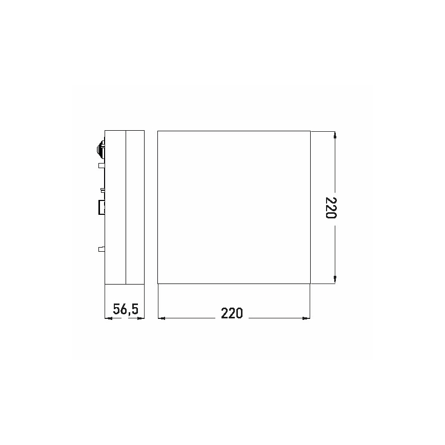 Iluminação de teto de casa de banho LED LED/12W/230V 3000/4000/6000K 22x22 cm IP44