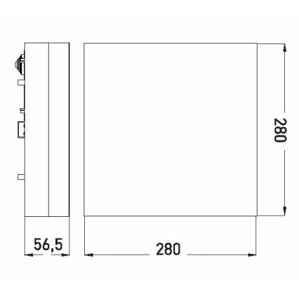 Iluminação de teto de casa de banho LED LED/18W/230V 3000/4000/6000K 28x28 cm IP44