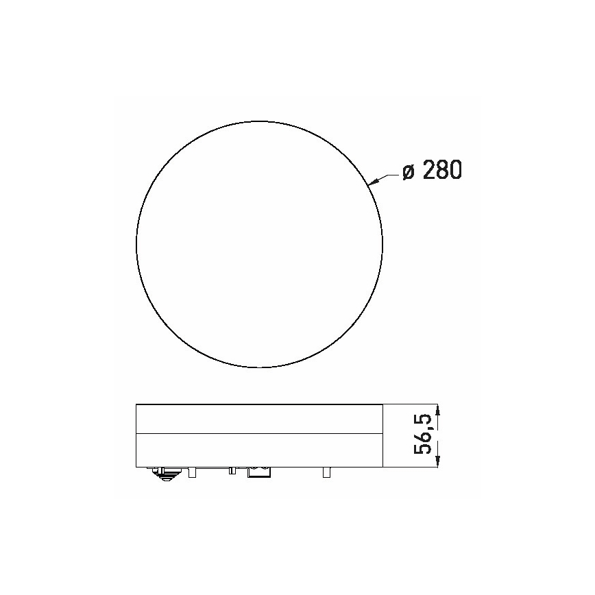 Iluminação de teto de casa de banho LED LED/18W/230V 3000/4000/6000K diâmetro 28 cm IP44