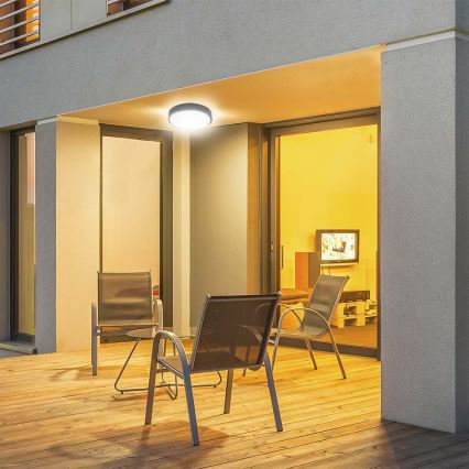 Iluminação de teto de casa de banho LED LED/18W/230V 4000K IP44 preto