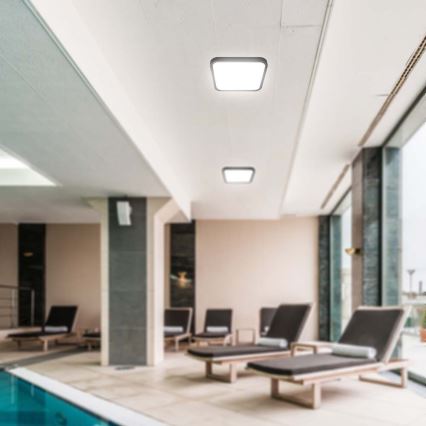 Iluminação de teto de casa de banho LED LED/18W/230V 4000K IP44 preto