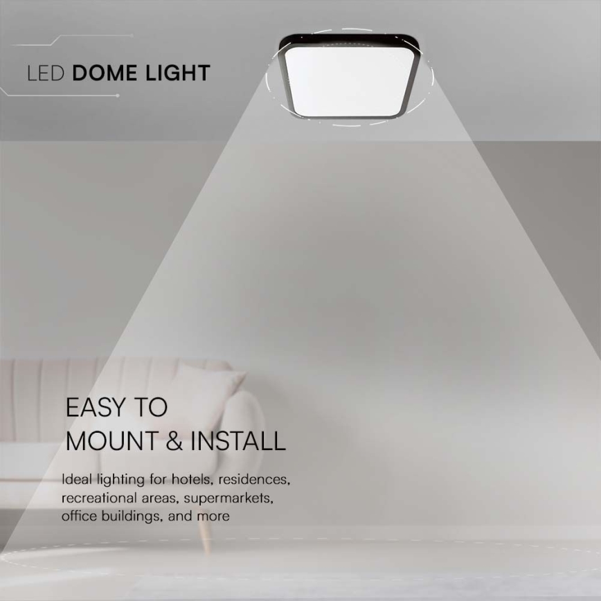 Iluminação de teto de casa de banho LED LED/18W/230V 4000K IP44 preto