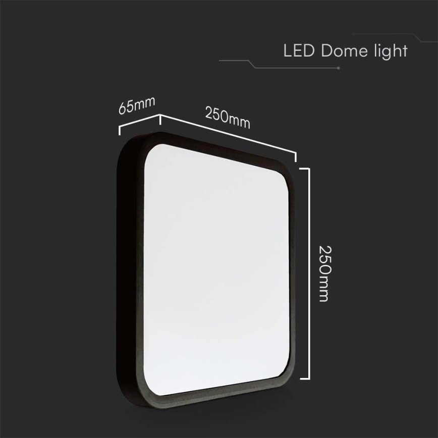 Iluminação de teto de casa de banho LED LED/18W/230V 4000K IP44 preto