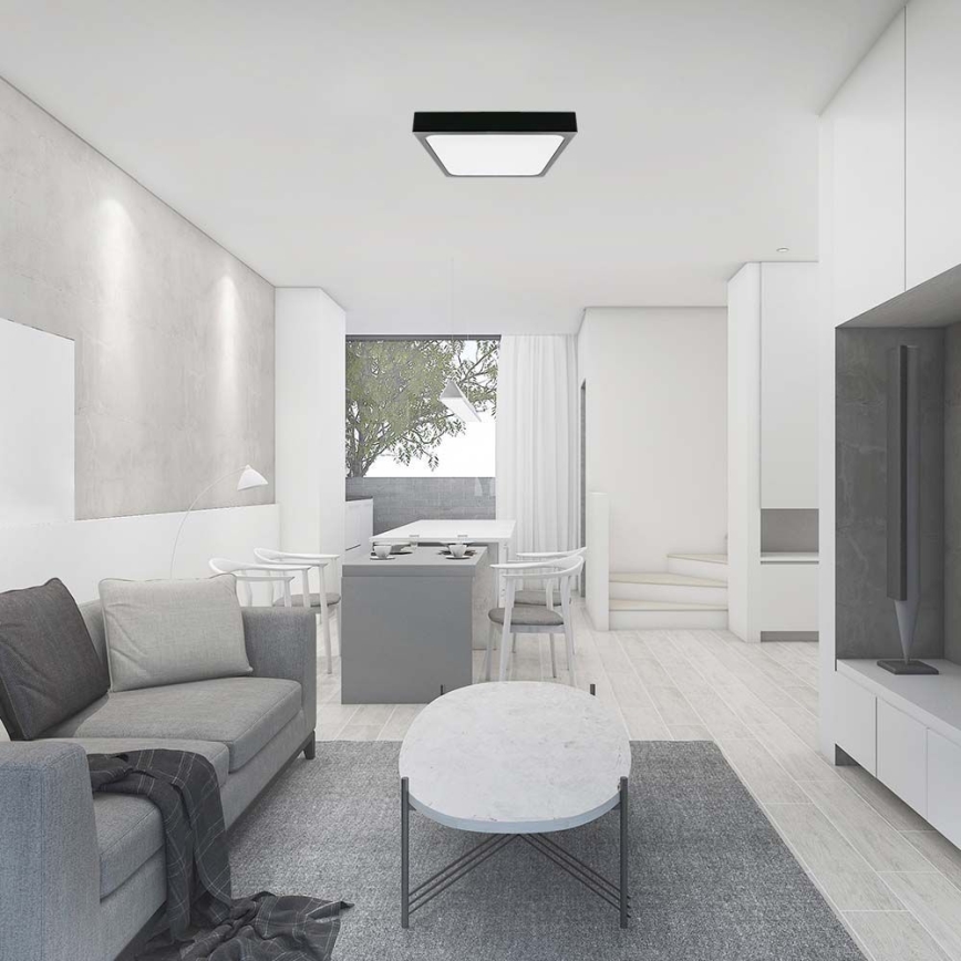 Iluminação de teto de casa de banho LED LED/18W/230V 6500K IP44 preto