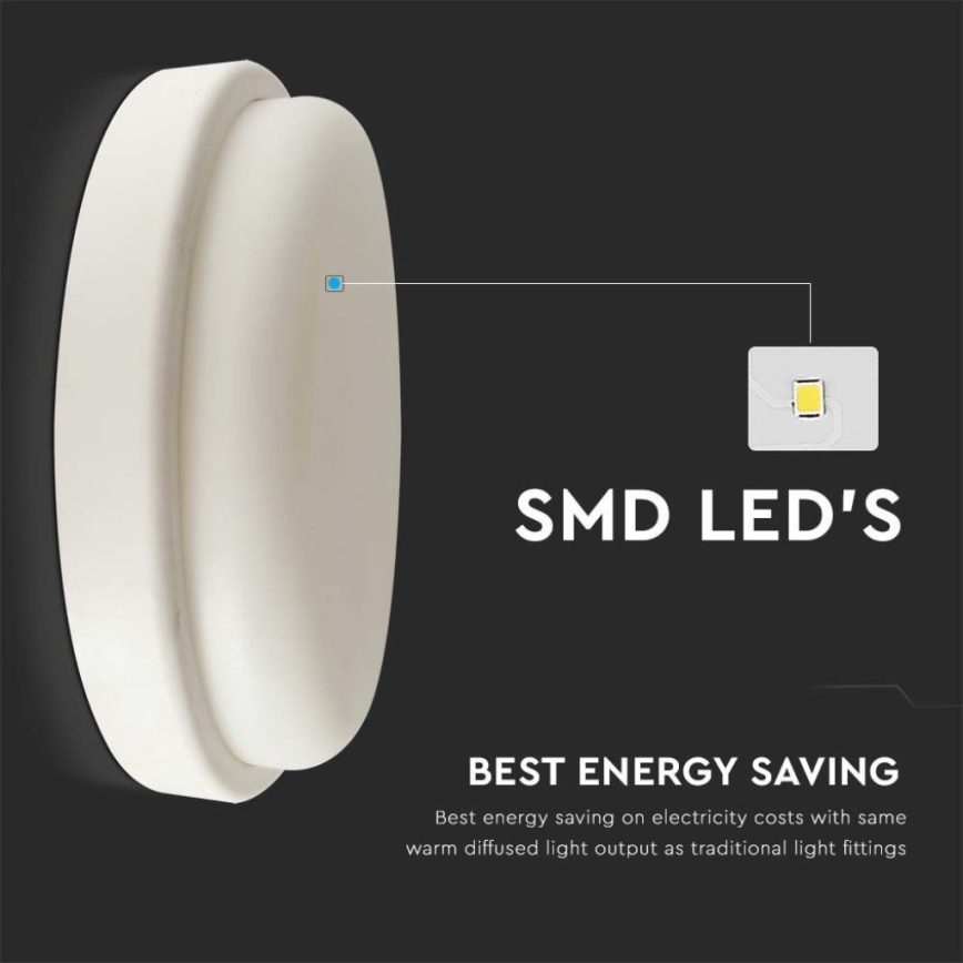 Iluminação de teto de casa de banho LED LED/18W/230V 6500K IP54