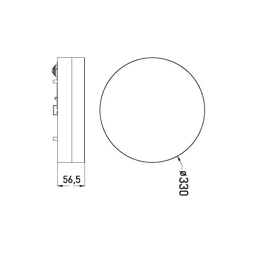 Iluminação de teto de casa de banho LED LED/30W/230V 3000/4000/6000K diâmetro 33 cm IP44
