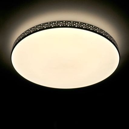 Iluminação de teto de casa de banho LED MOON LED/18W/230V preto IP44