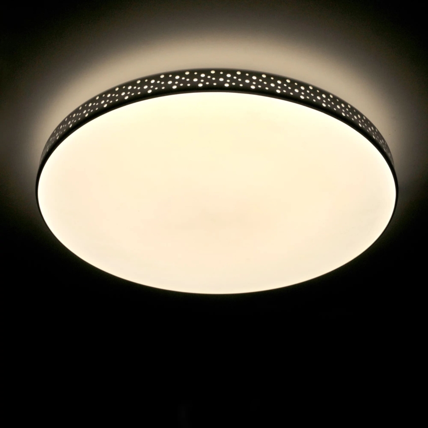 Iluminação de teto de casa de banho LED MOON LED/18W/230V preto IP44