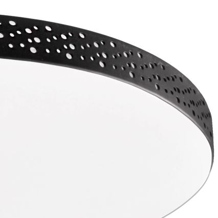 Iluminação de teto de casa de banho LED MOON LED/18W/230V preto IP44