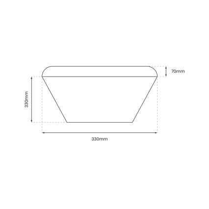 Iluminação de teto de casa de banho LED NEMO LED/17W/230V IP44 dourado
