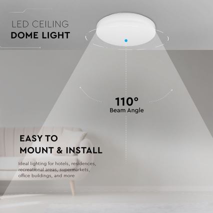 Iluminação de teto de casa de banho LED SAMSUNG CHIP LED/15W/230V 20cm 3000K IP44
