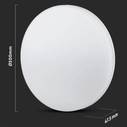 Iluminação de teto de casa de banho LED SAMSUNG CHIP LED/15W/230V 20cm 3000K IP44