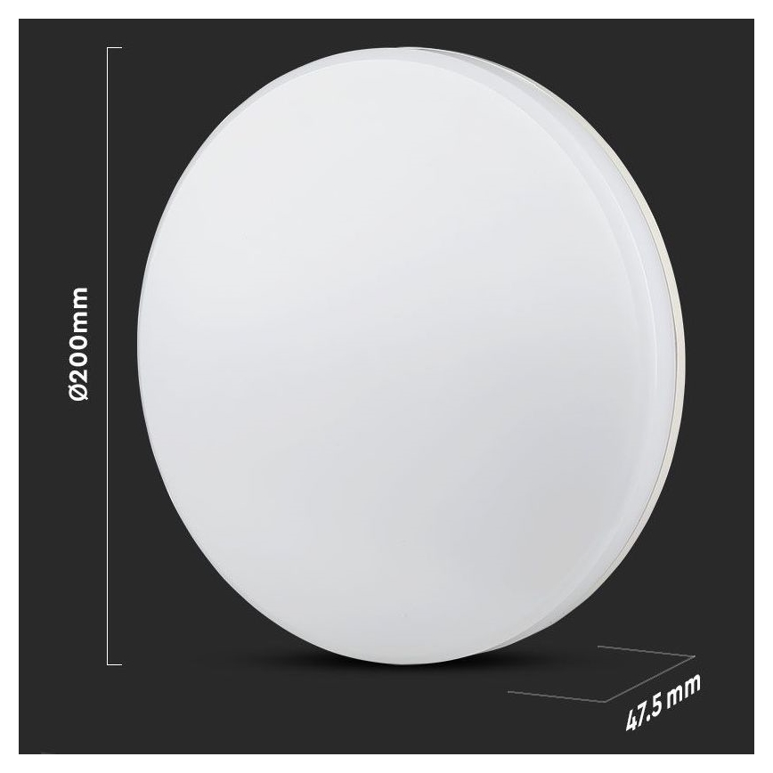 Iluminação de teto de casa de banho LED SAMSUNG CHIP LED/15W/230V 20cm 3000K IP44
