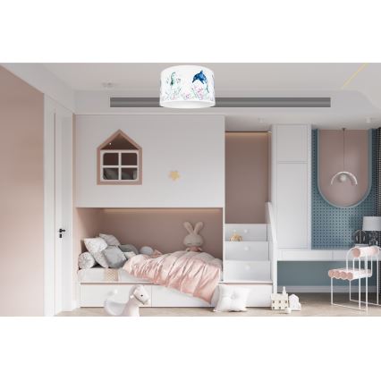 Iluminação de teto de criança OCEAN 1xE27/60W/230V