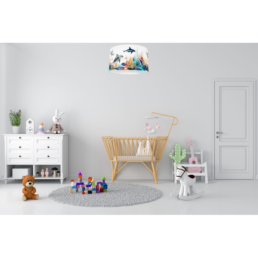 Iluminação de teto de criança OCEAN 1xE27/60W/230V