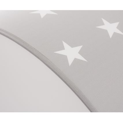 Iluminação de teto de criança STARS GREY 2xE27/60W/230V cinzenta