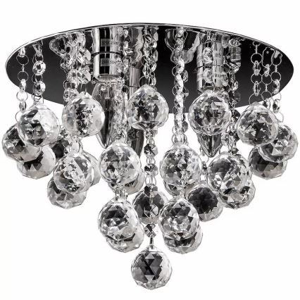 Iluminação de teto de cristal 3xE14/60W/230V