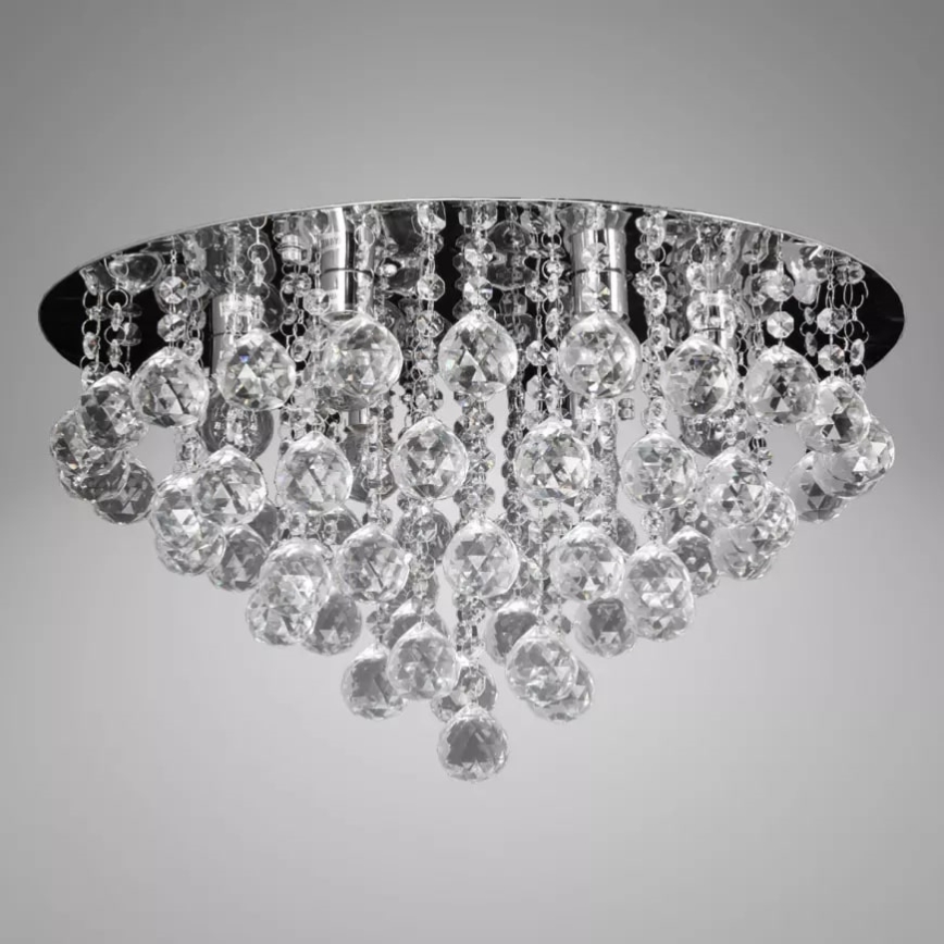 Iluminação de teto de cristal 6xE14/60W/230V
