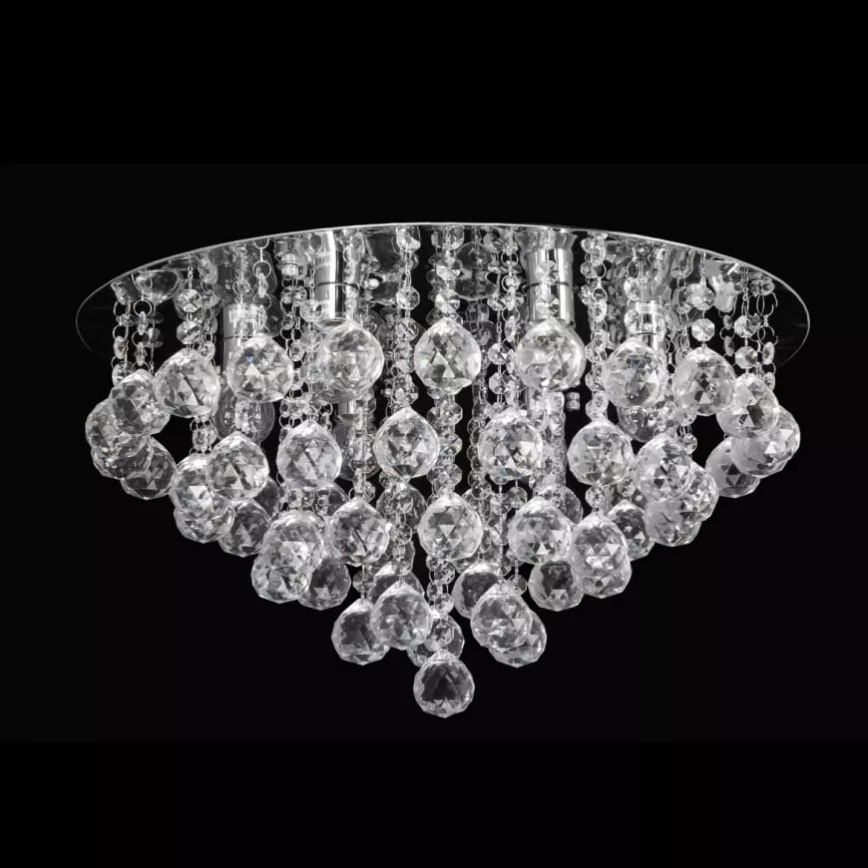 Iluminação de teto de cristal 6xE14/60W/230V
