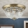 Iluminação de teto de cristal PLAFOND 6xE27/40W/230V diâmetro 47 cm bronze