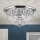 Iluminação de teto de cristal PLAFOND 6xE27/40W/230V diâmetro 47 cm cromado brilhante