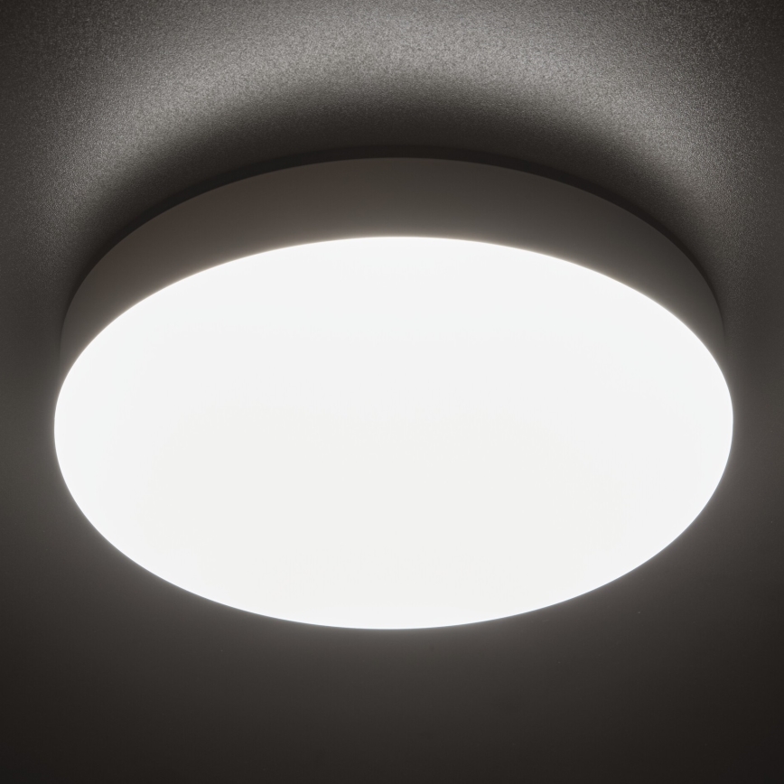 Iluminação de teto de trabalho LED com sensor de movimento IPER LED/10W/230V IK10 IP65 redondo branco