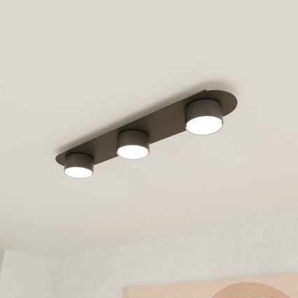 Iluminação de teto DIAZ 3xGX53/12W/230V preto