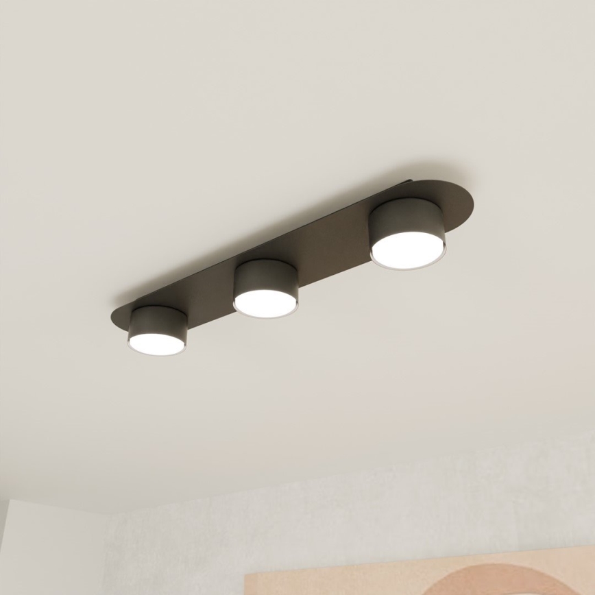 Iluminação de teto DIAZ 3xGX53/12W/230V preto