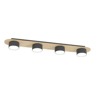 Iluminação de teto DIAZ 4xGX53/12W/230V preto/castanho