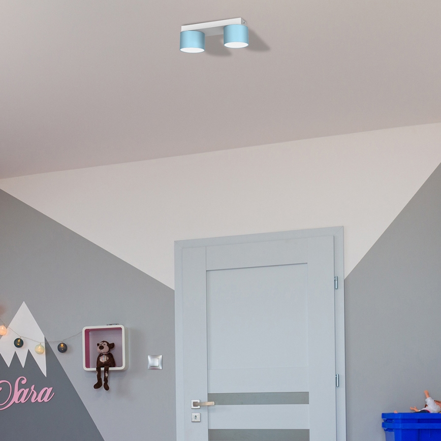 Iluminação de teto DIXIE 2xGX53/11W/230V azul