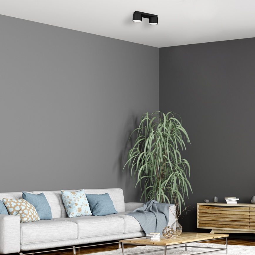 Iluminação de teto DIXIE 2xGX53/11W/230V preta