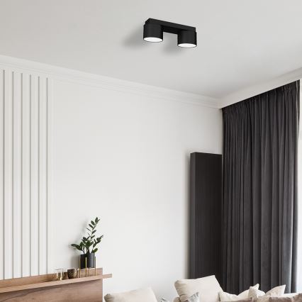 Iluminação de teto DIXIE 2xGX53/11W/230V preta