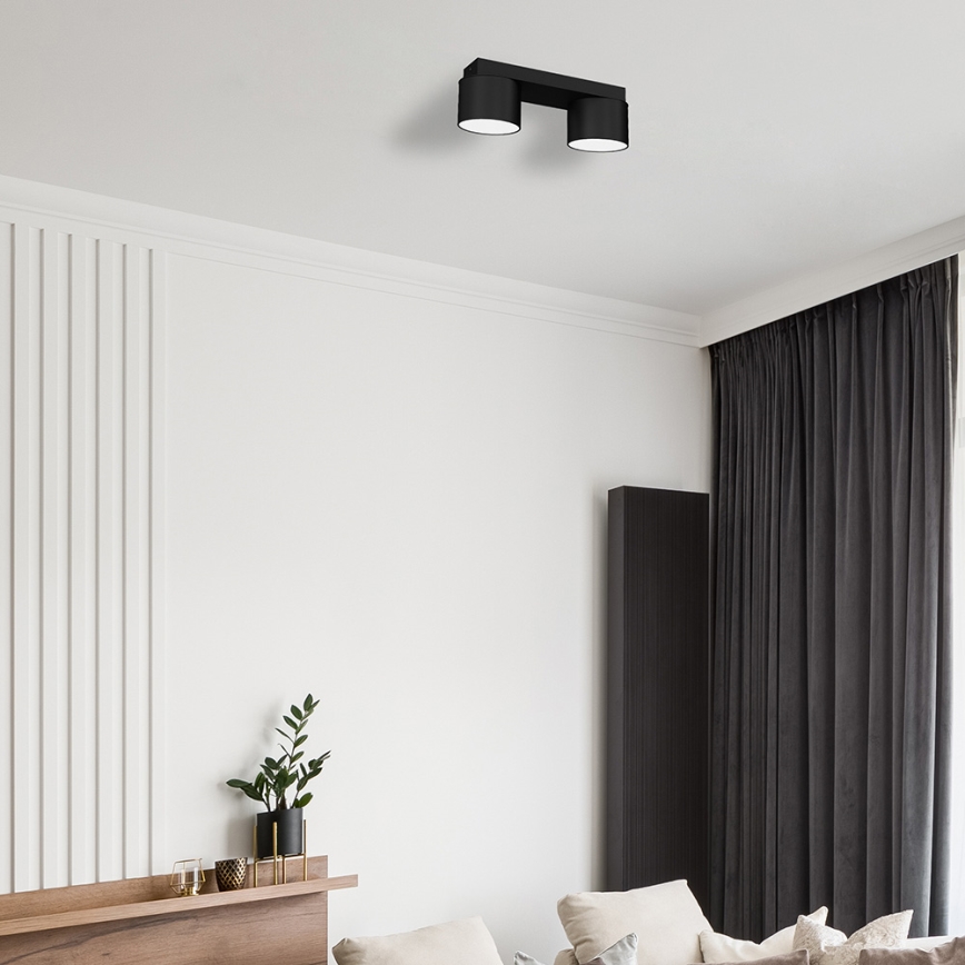 Iluminação de teto DIXIE 2xGX53/11W/230V preta