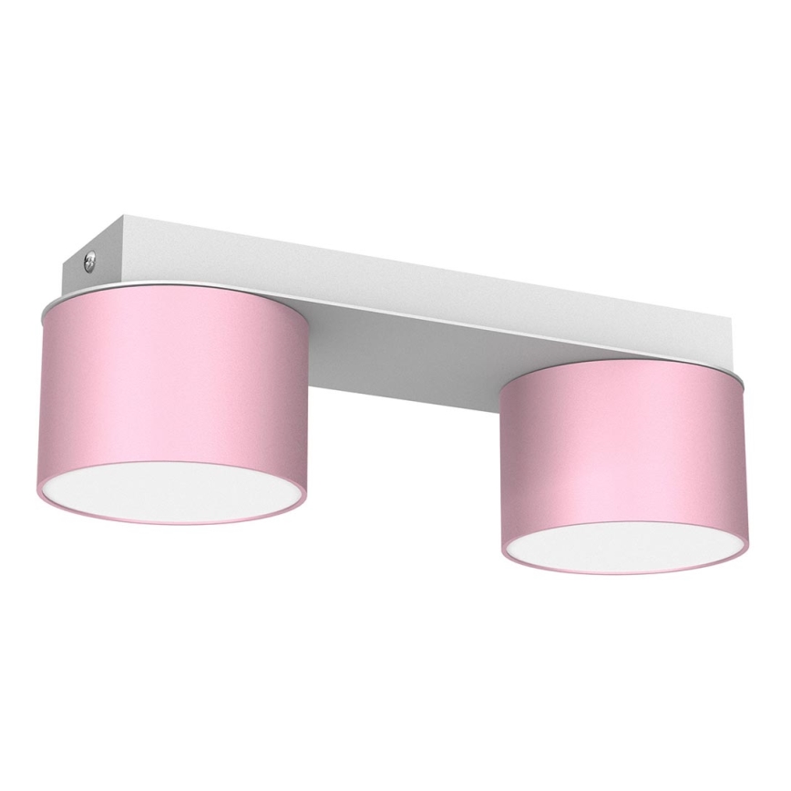 Iluminação de teto DIXIE 2xGX53/11W/230V rosa