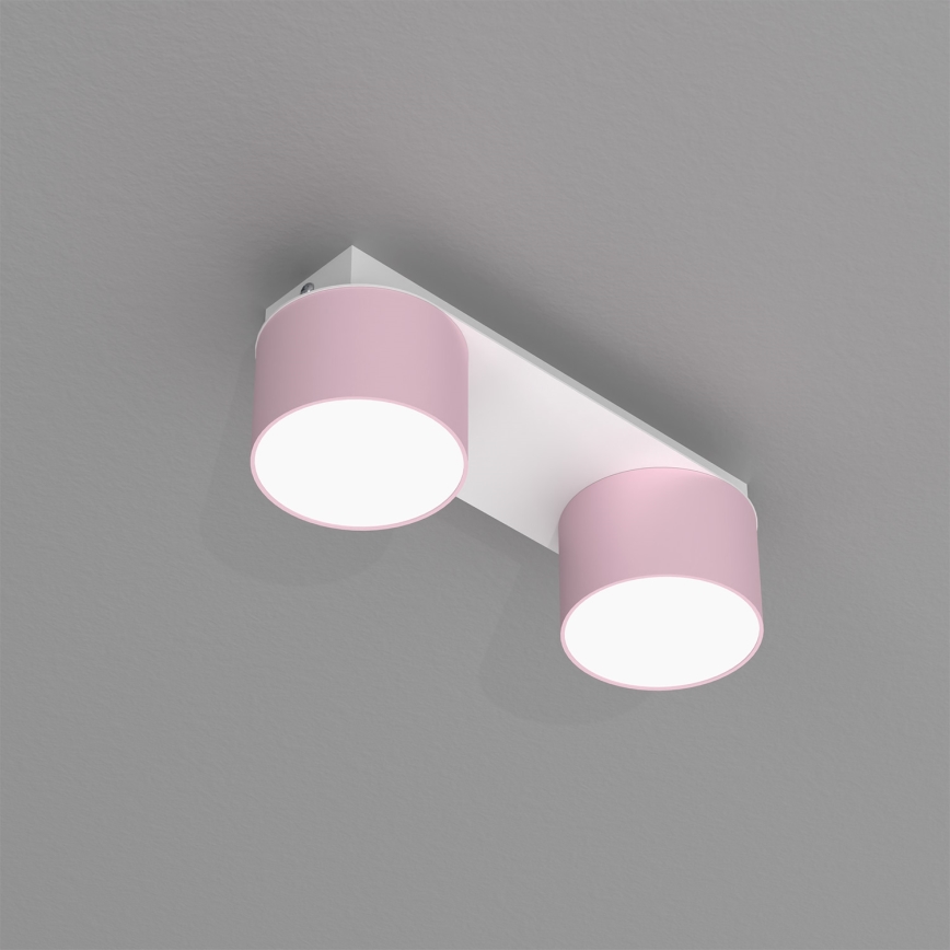 Iluminação de teto DIXIE 2xGX53/11W/230V rosa