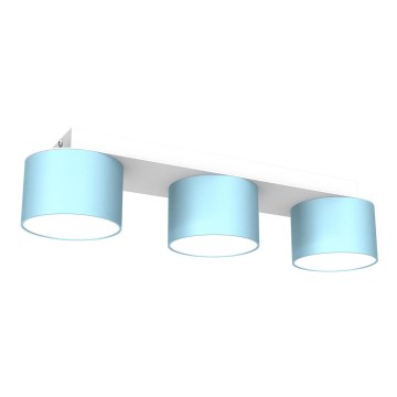Iluminação de teto DIXIE 3xGX53/11W/230V azul