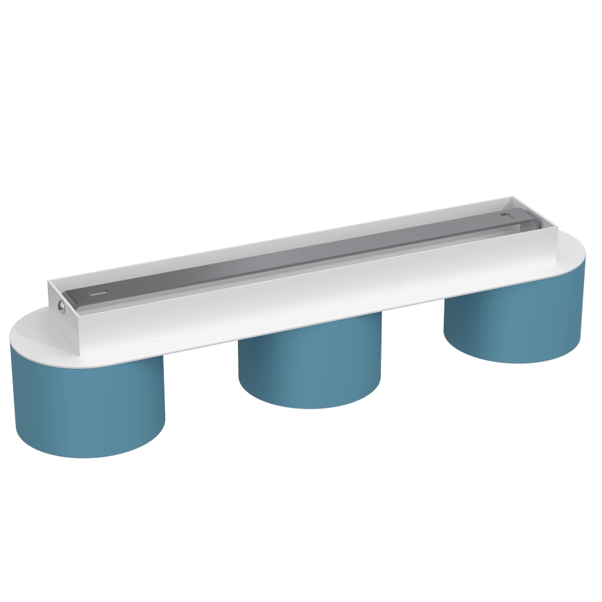 Iluminação de teto DIXIE 3xGX53/11W/230V azul