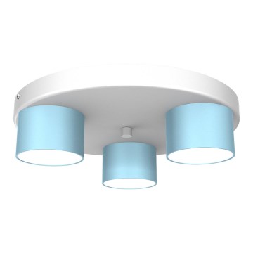 Iluminação de teto DIXIE 3xGX53/11W/230V azul