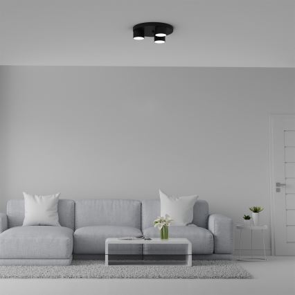 Iluminação de teto DIXIE 3xGX53/11W/230V preta