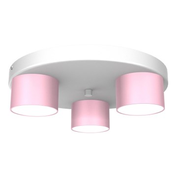 Iluminação de teto DIXIE 3xGX53/11W/230V rosa