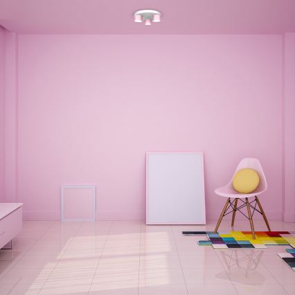 Iluminação de teto DIXIE 3xGX53/11W/230V rosa